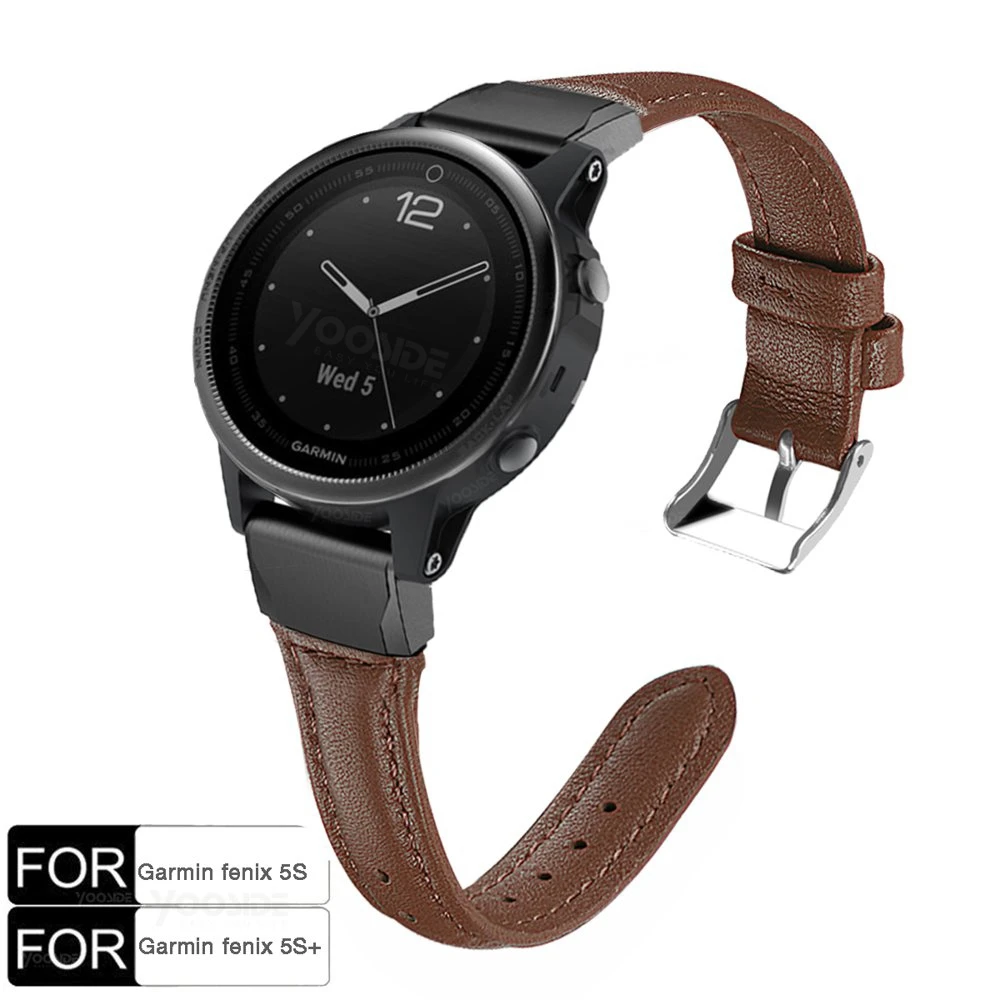 YOOSIDE Fenix 6S женский браслет 20 мм QuickFit из натуральной кожи ремешок браслет для Garmin Fenix 5S/Fenix 5S Plus
