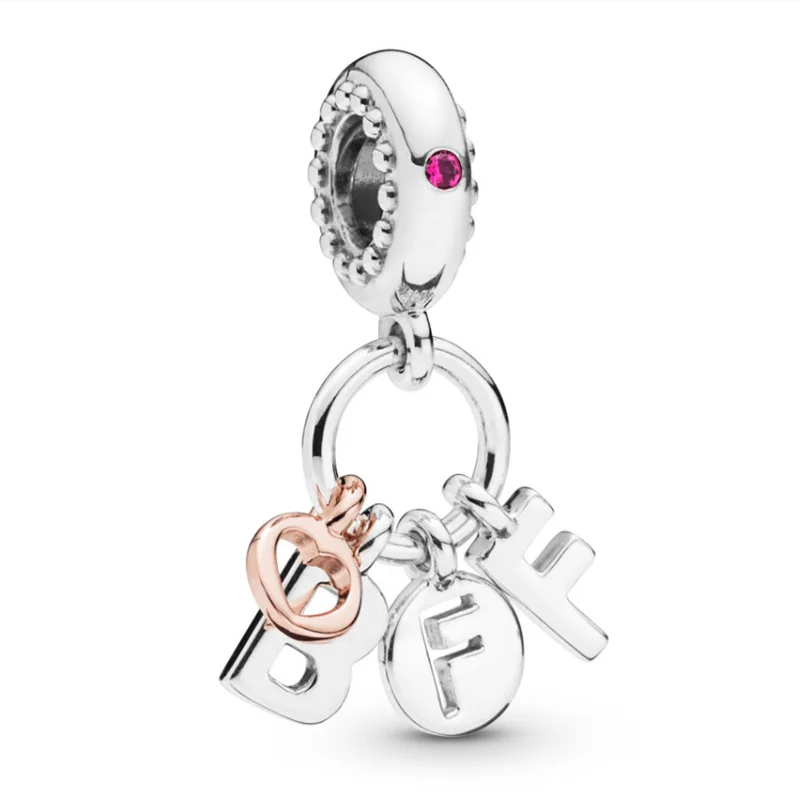 Fit Pandora Браслеты с подвесками браслеты для женщин для изготовления украшений вручную подарок для маленьких мальчиков и девочек кулон из эмалевого сплава Семейные бусины - Цвет: P498