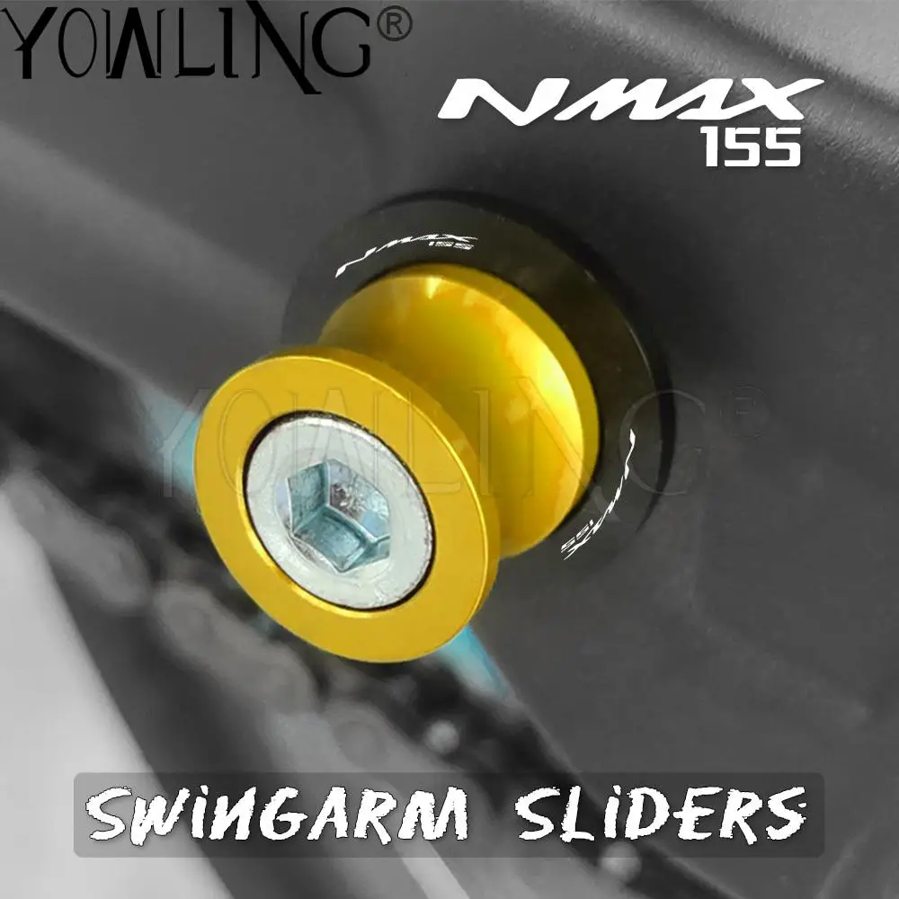 

6MM For Yamaha NMAX155 NMAX 155 N-MAX 155 2015 2016 2017 Motorcycle Accessories CNC Aluminum Swingarm Spools Slider Stand Screws