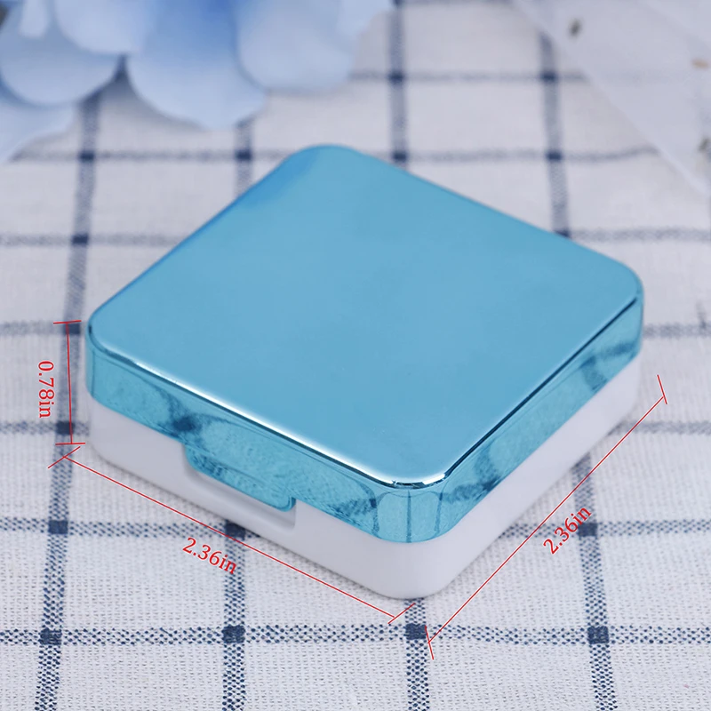 

Lovely Travel Kit Box Colored Contact Lens Case With Mirror Women Colored Contact Lenses Box Eyes Contact Lens Container