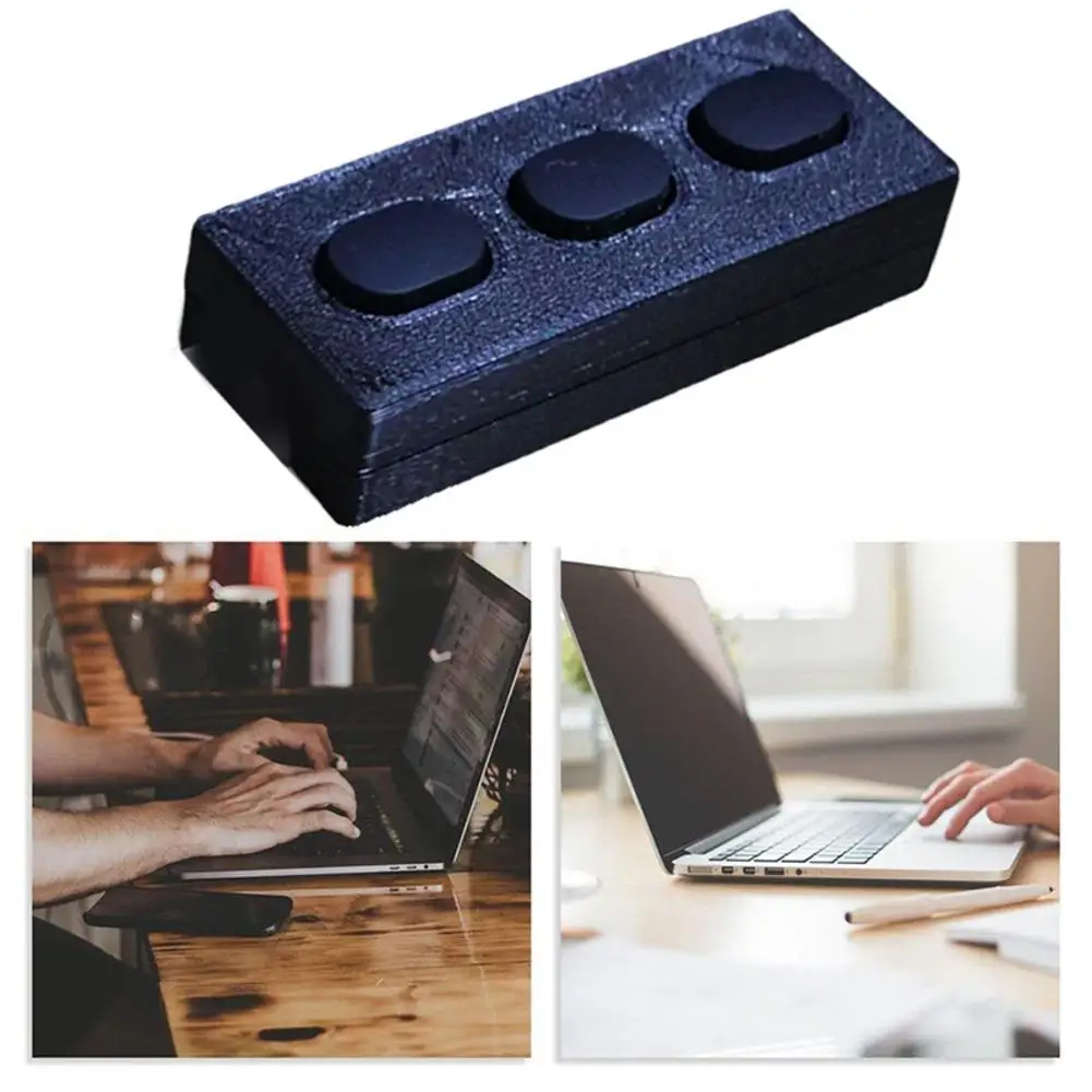 

Высококачественная Бесшумная мини USB клавиатура с 3 кнопками для планшетов, ноутбуков, ПК для Windows, MacOS, Linux, портативная записывающая клавиат...