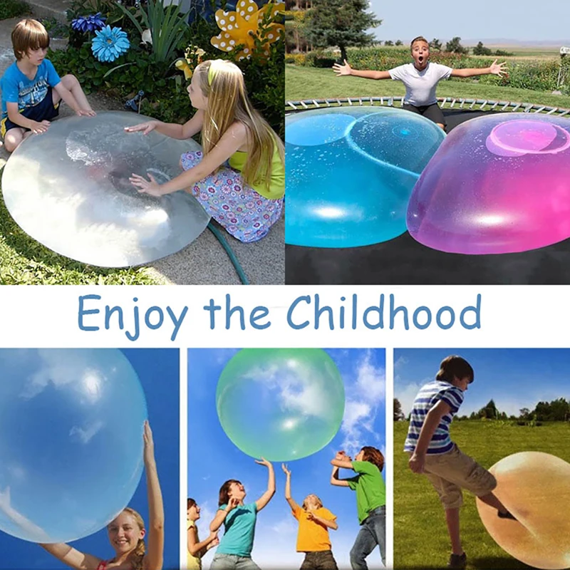 

Interesting Children Outdoor Soft Air Water Filled Bubble Ball Magic Giant Balloon Toy Fun Party Game For Kids Inflatable Gift