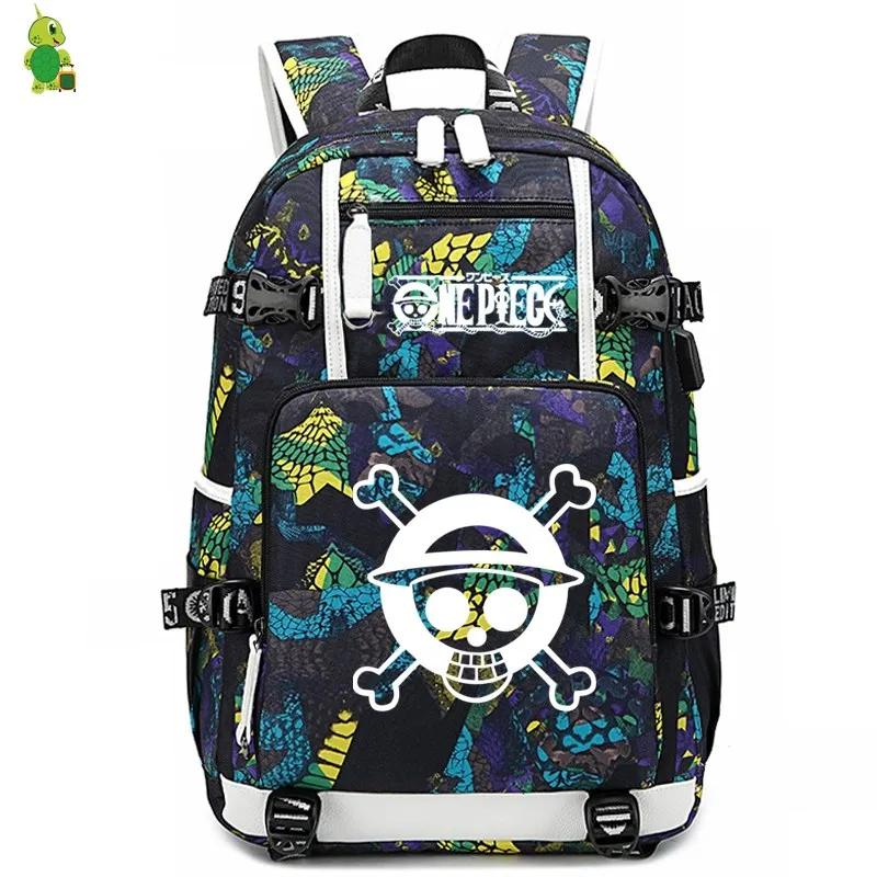 Аниме цельный рюкзак для ноутбука школьные сумки девочек-подростков мальчиков