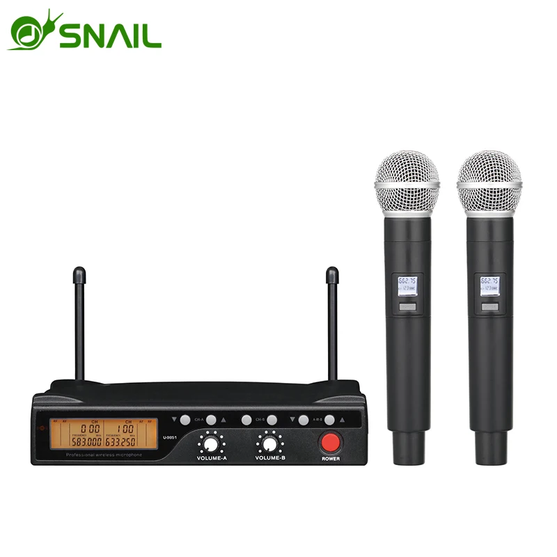 

U-9851 Authentic SNAIL Professional Wireless Singing Microphone Sound Quality Receiving Distance For Church Street Bar