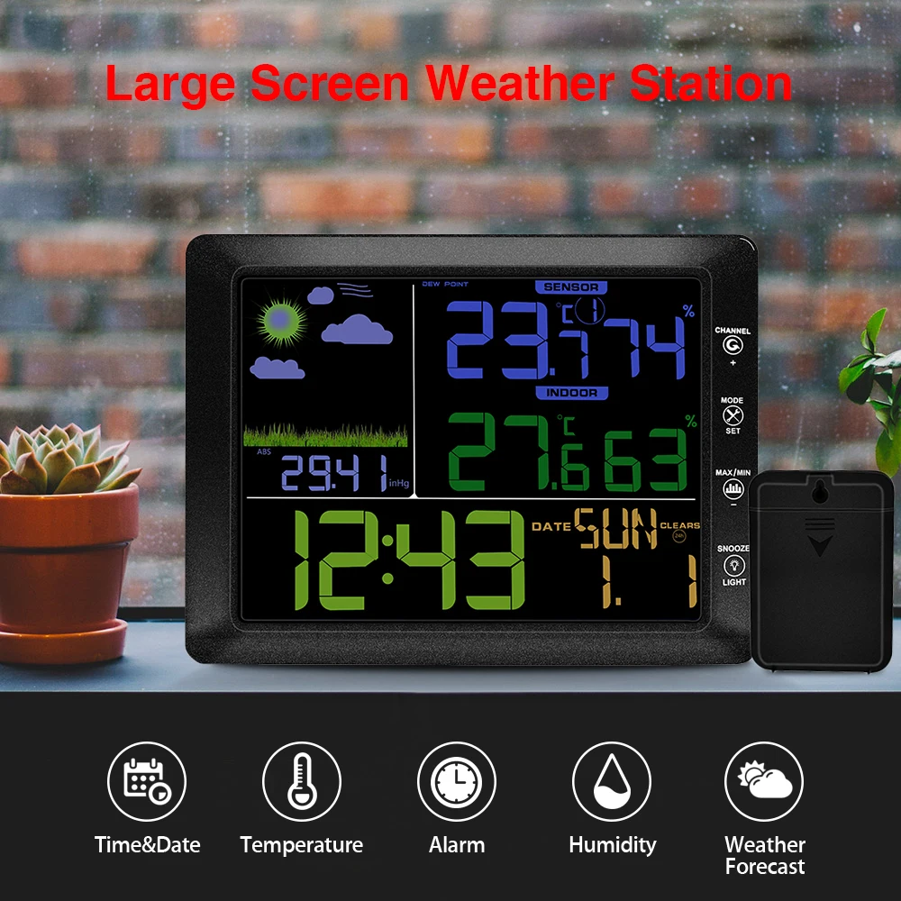 Беспроводная метеостанция Уличный Термометр в помещении и на улице с