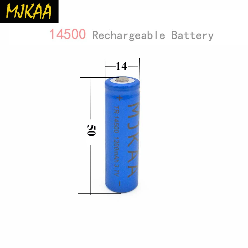 2019 14500 1200mAh 3 7 V перезаряжаемая Мощная батарея высокой разрядки литиевая