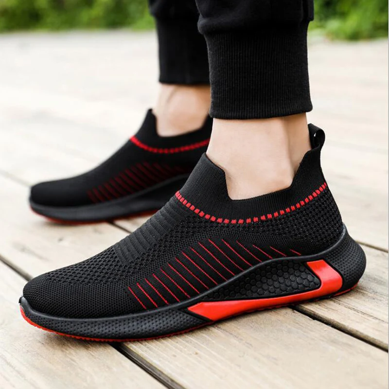 

Fashion New 2021 Sneakers Men Mesh Breathable Running Sport Shoes Lightweight Comfortable Athletic Training Footwear