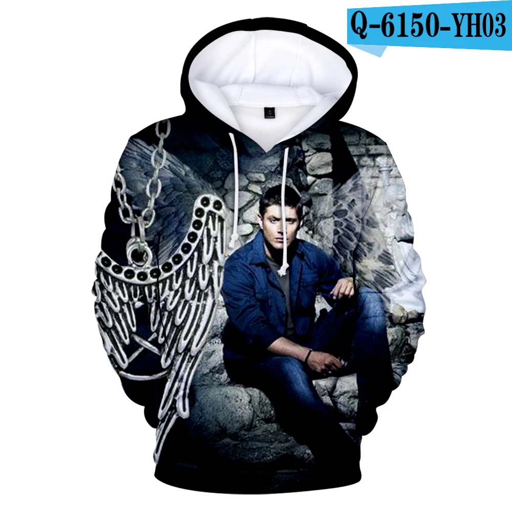 

3D Printed Supernatural Hoodies Men/Women Sweatshirts Hip hop High Quality boys girls Hoodie Sweatshirt winter Sportswear Loose