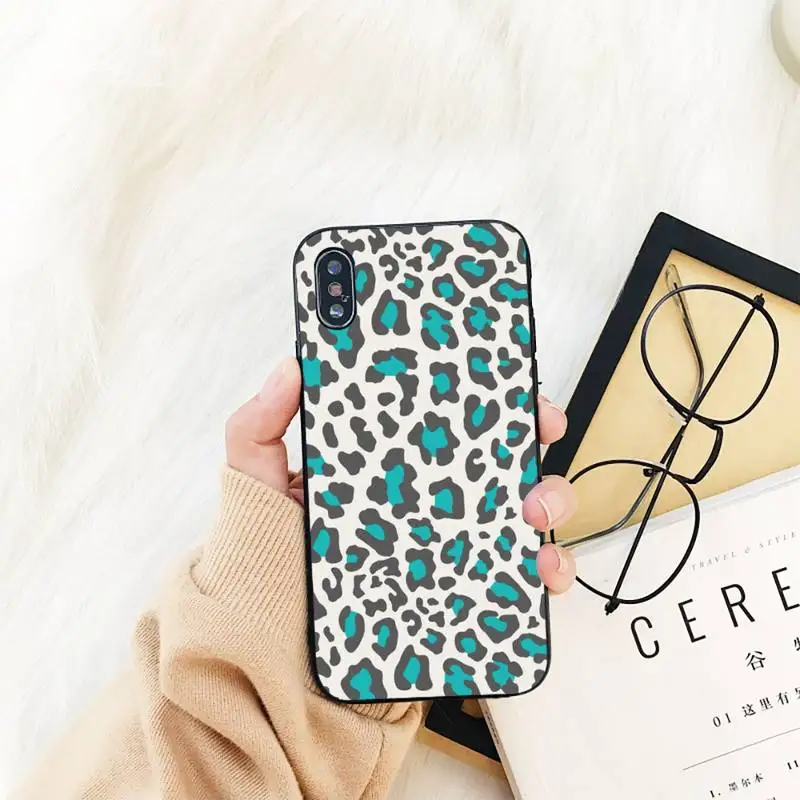 

FHNBLJ Leopard print Phone Case For iPhone 11 8 7 6 6S Plus X XS MAX 5 5S se 2020 11 12pro max iphone xr case