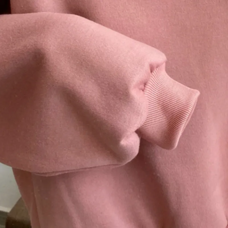 

Hoodies Women Plus Velvet Printed Pullovers Sweatshirts Korean Style Trendy Streetwear Elegant Vintage Womens Novelty All-match