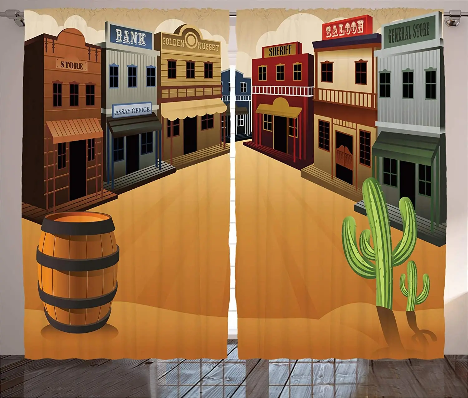 Шторы в западном стиле мультяшное иллюстрация из мультфильмов Старого Западного