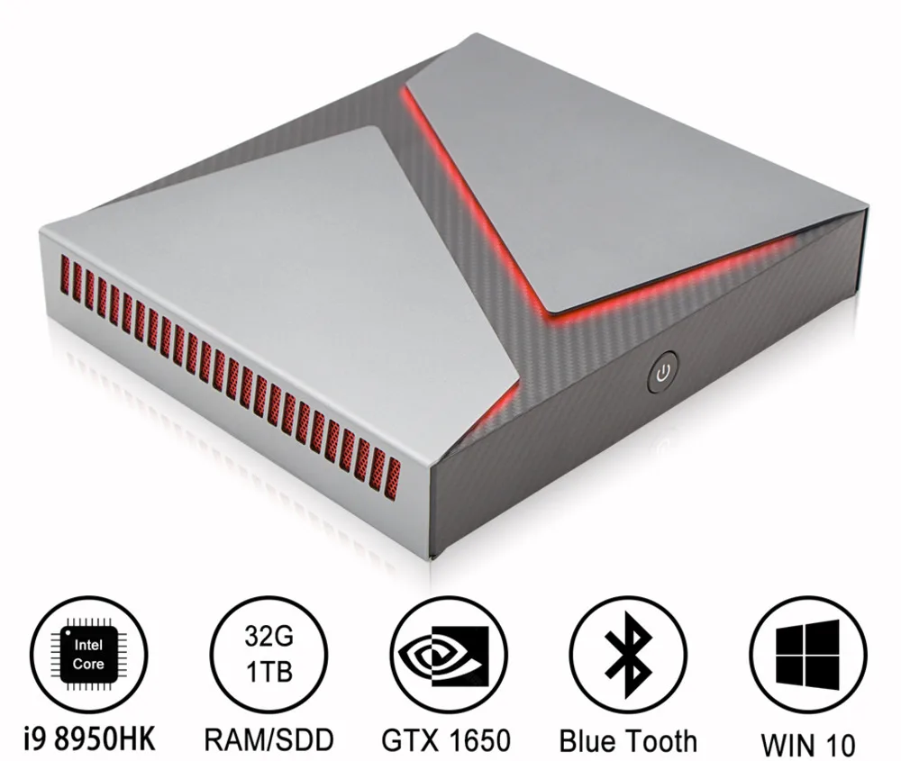 

Мини-компьютер Intel i9 i7 i5, 6-ядерный gtx1650 и 4G графика, windows 10, Linux, игры, SSD настольный компьютер