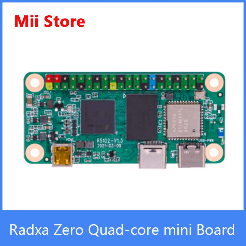 Radxa Zero Quad-core mini development board, A powerful alternative to Raspberry Pi Zero W