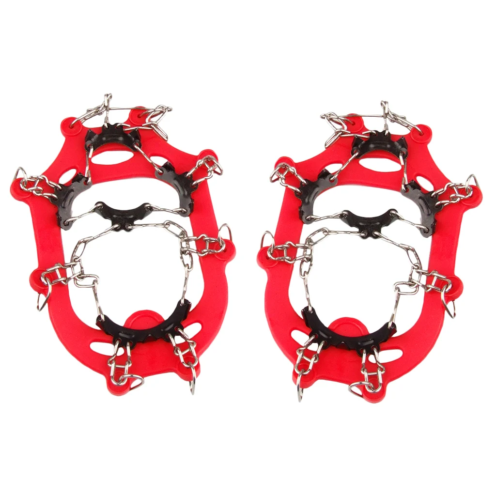 11-Teeth Climbing Boots Shoes Cover Spikes Cleats Crampons Ice Snow Grippers | Спорт и развлечения