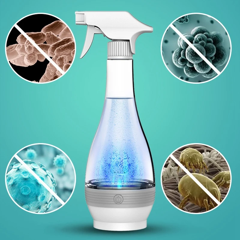 500ML Hypochlorous Acid Disinfection Water Manufacturing Generator Portable Cleaning Tool Blue | Бытовая техника