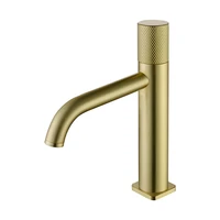 luxury brass bathroom sink faucet exquisite top quality cold hot copper basin mixer faucet brushed goldblack gold