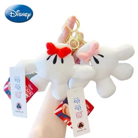 genuine disney 11cm mickey mouse minnie hand palm style fashion creative schoolbag keychain pendant cute plush doll toy for girl