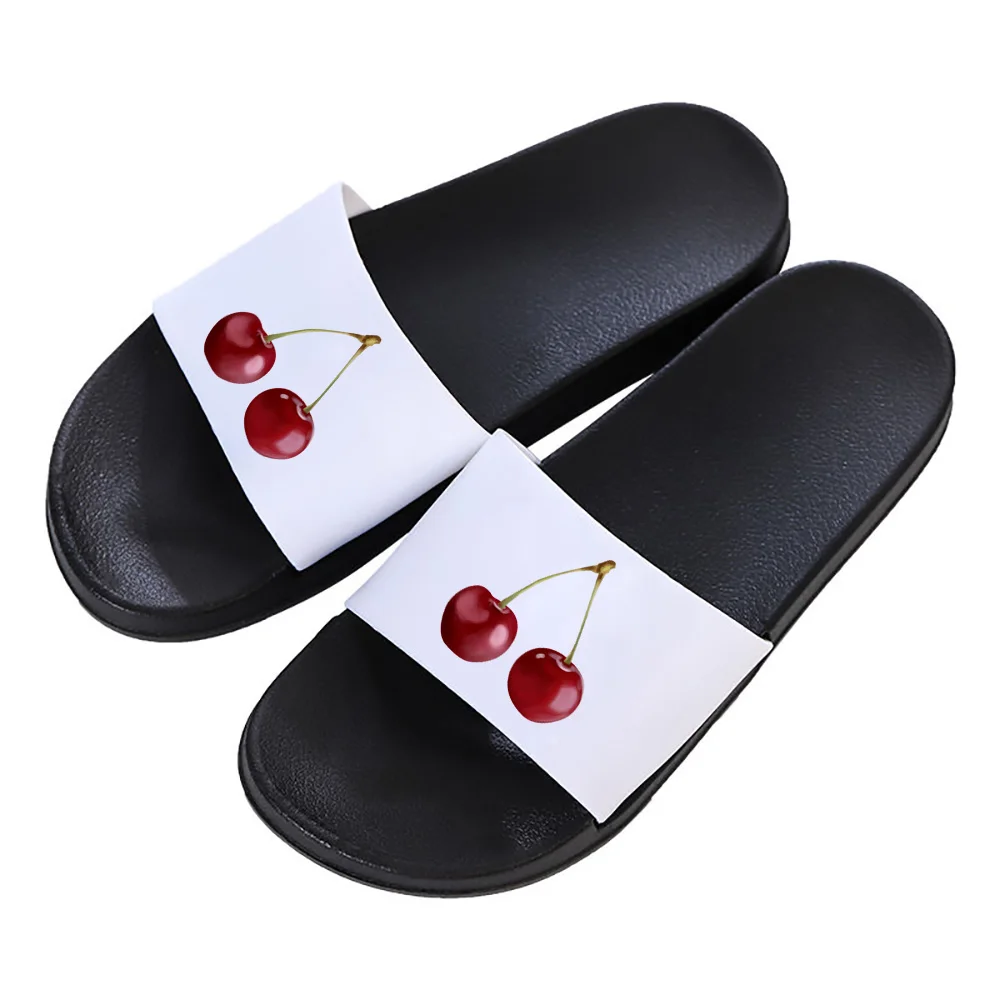 

Shoes for Women 2021 Cactus Cherry Cute Pattern Hot Sale Fashion Newest Streetwear Outdoor Summer Beach Open Toe Slippers