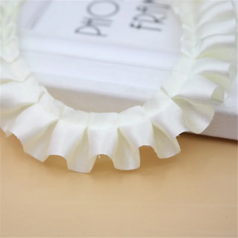 30 ярдов 2 5 см 16 цветов атласное кружевное плиссированное платье с оборками и