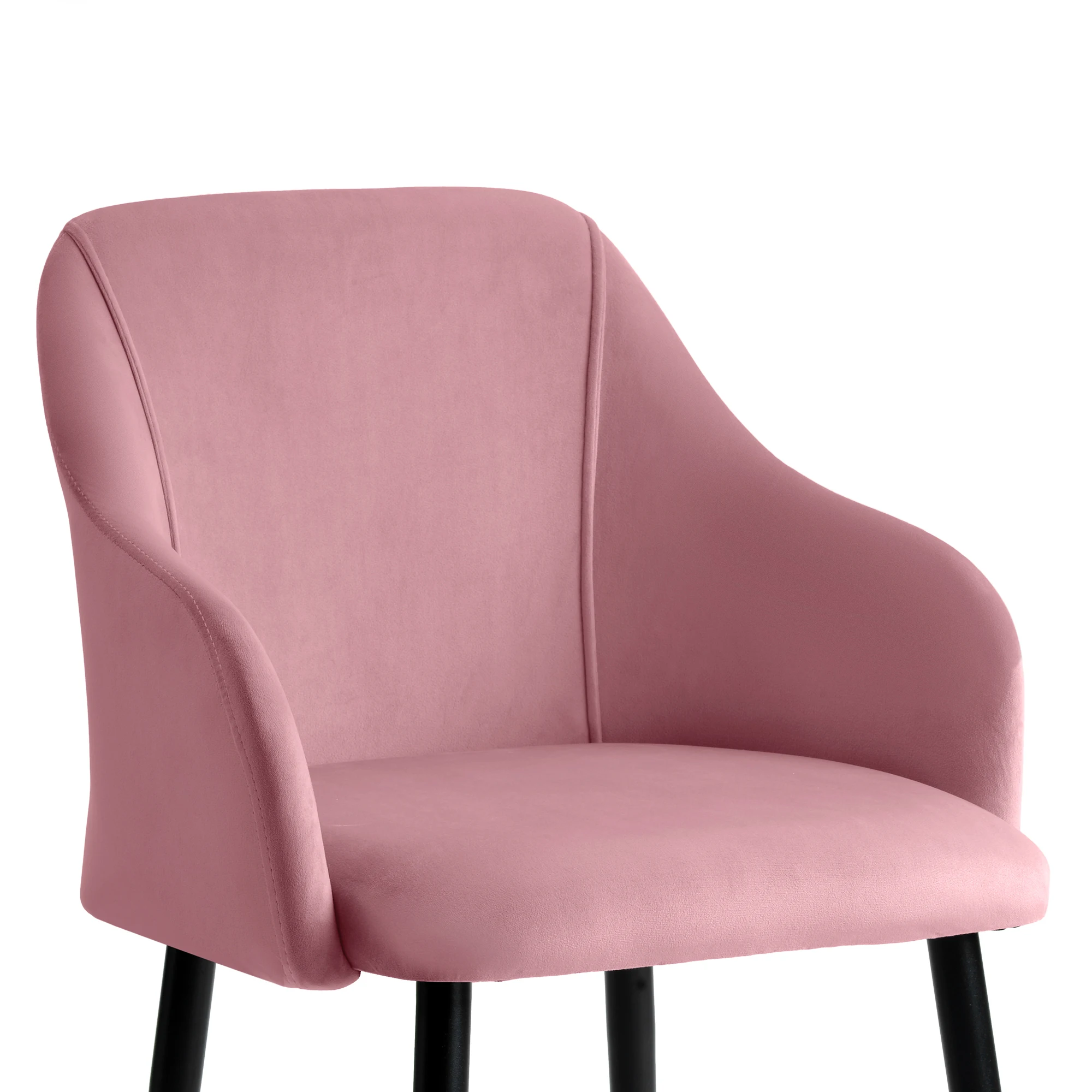 Розовый бархат обеденный стул счетчик Lounge Гостиная Кухня Спальня угловая Ванна