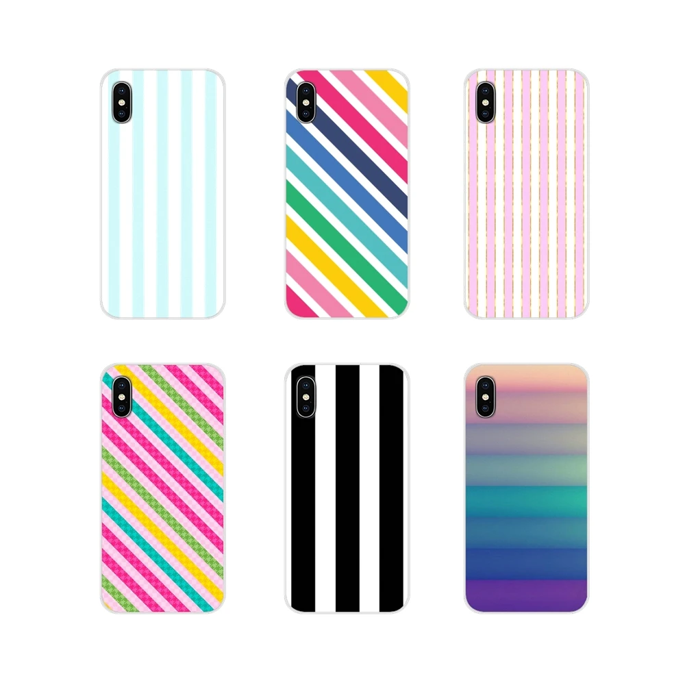 Прозрачный мягкий чехол белого цвета в полоску для HTC One U11 U12 X9 M7 M8 A9 M9 M10 E9 Plus Desire 630