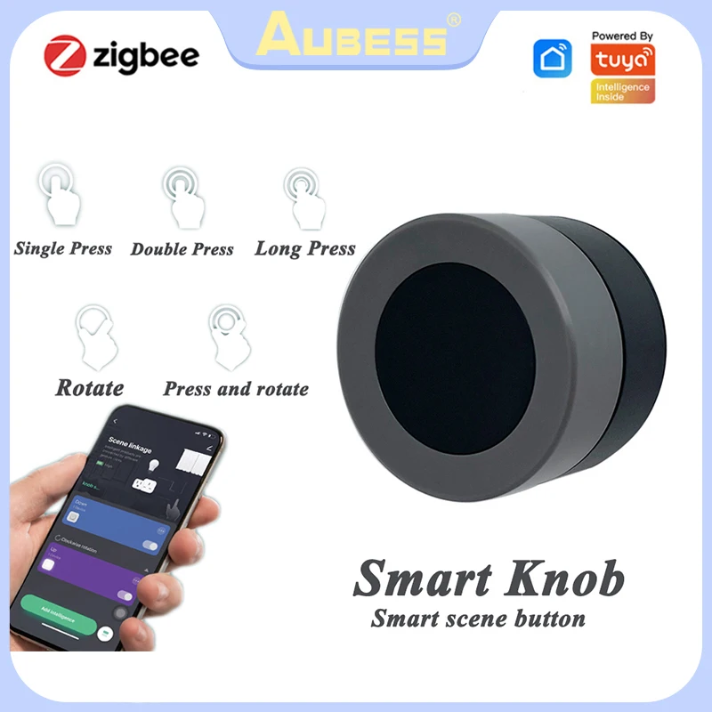 Умный выключатель Aubess Tuya ZigBee беспроводной дистанционный переключатель для