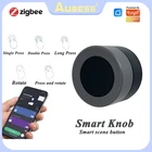 Умный выключатель Aubess Tuya ZigBee, беспроводной дистанционный переключатель для автоматизации умного дома, работает от приложения Tuya Smart Life
