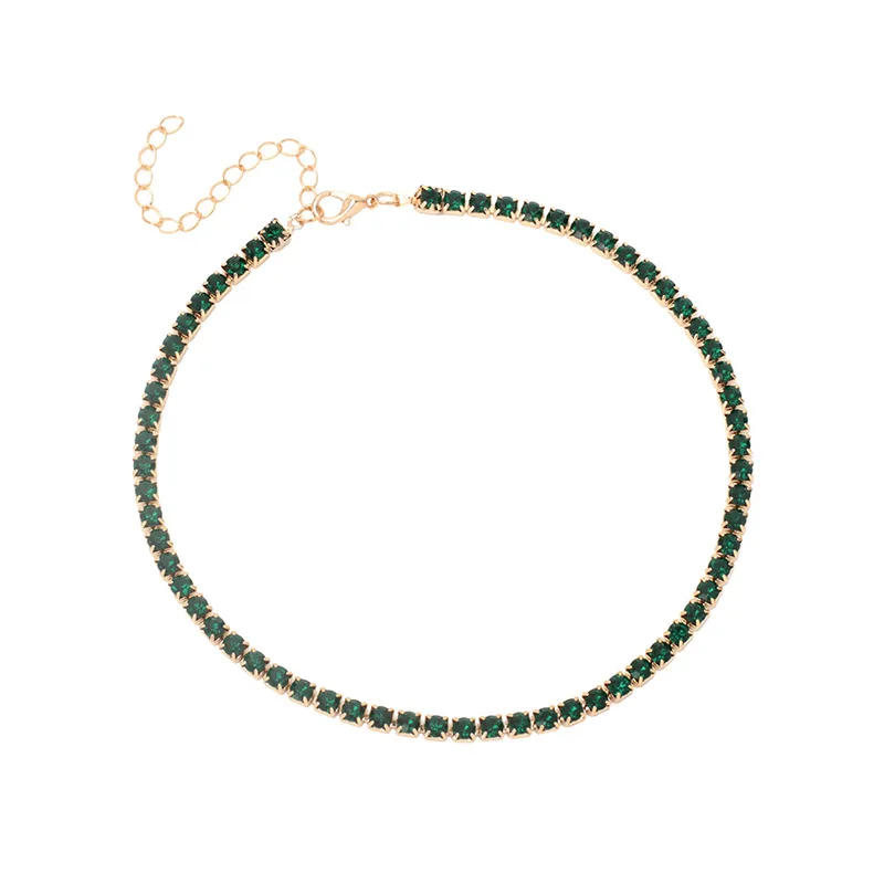 Простое короткое ожерелье с розовыми хрустальными бусинами женская бижутерия