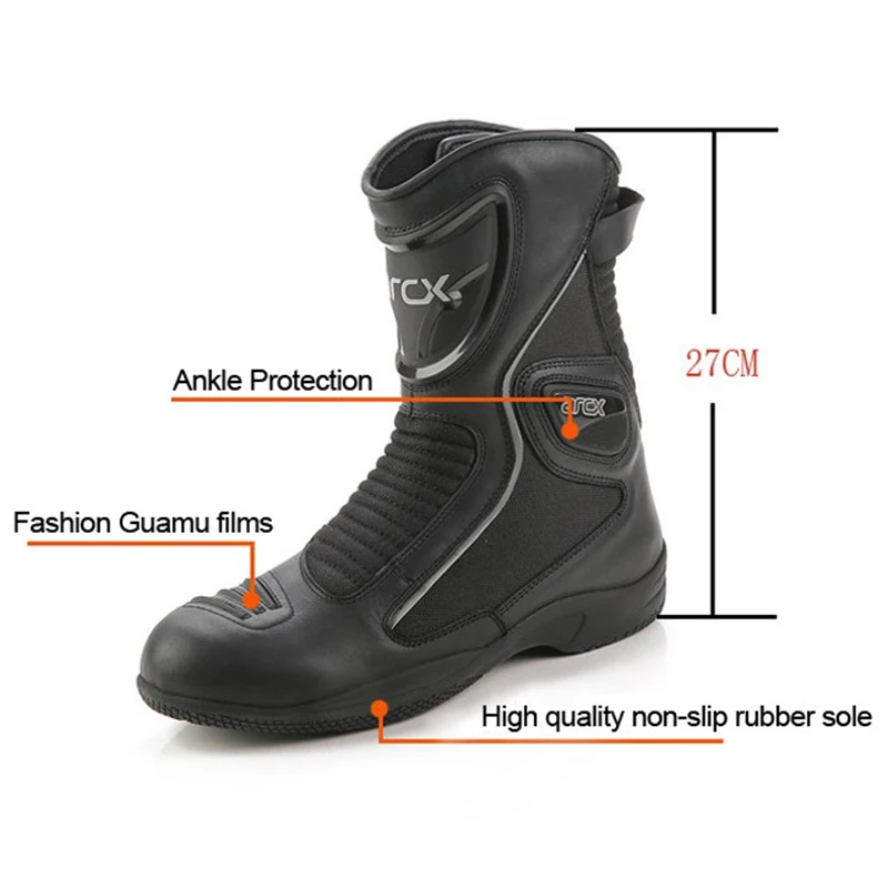 Мотоциклетные ботинки ARCX из натуральной коровьей кожи водонепроницаемая обувь
