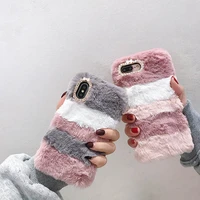 luxury cute fur fluffy case for oppo a95 a94 a93 a74 a55 a54 a92s a91 reno 5f 4f 4z f19 f17 f11 f9 pro tpu soft plush back cover
