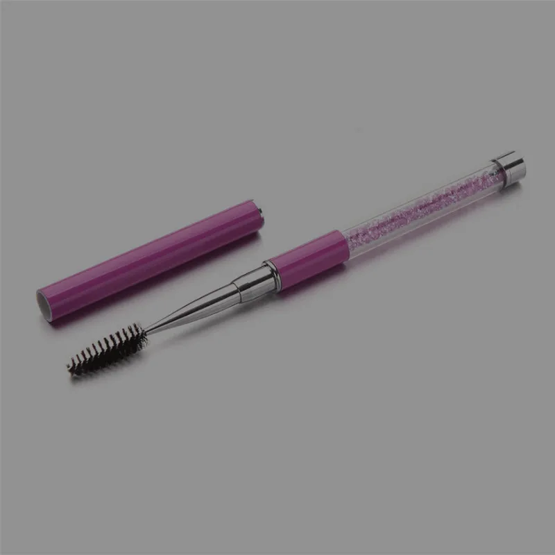 crystal brush 50 штук, 10 видов, Цвета Хрустальная ресница кисть тушь для ресниц палочки Аппликатор щеточки наращивание ресниц индивидуальные инструменты для нанесения - Handle Color: crystal brush