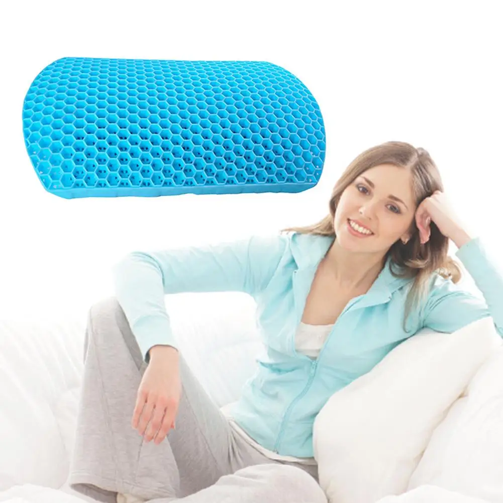 

Universal Car Chair Back Support Massage Cushion Honeycomb Lower Back Pain Relief Lumbar Brace Car Truck Office Home Cushion