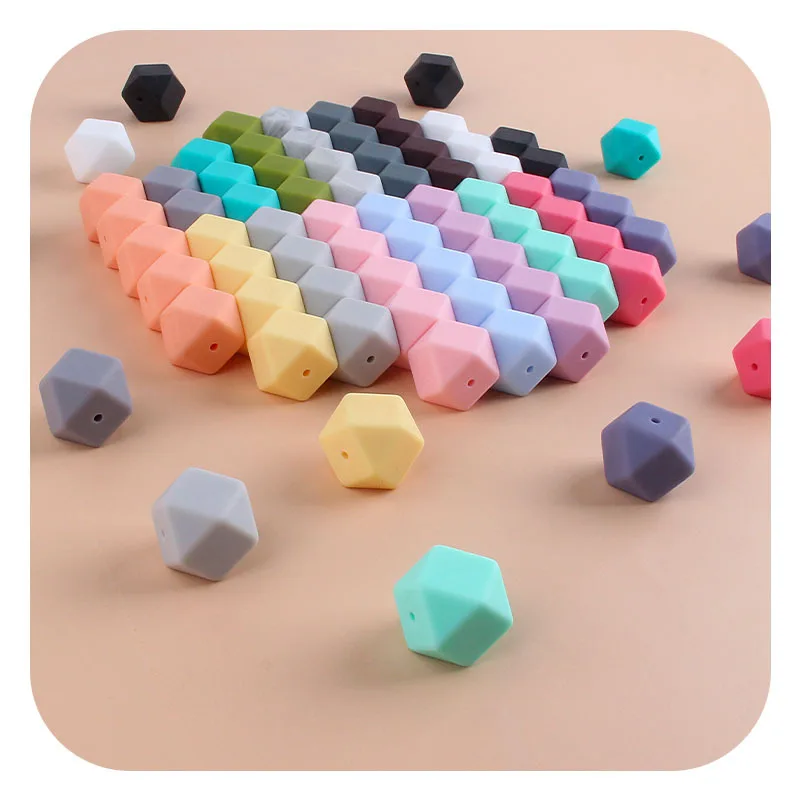 Cuentas de silicona sin BPA para chupete, cadena de Clip para dentici&oacute;n de beb&eacute;, accesorios para reci&eacute;n nacidos, 10 Uds.-2