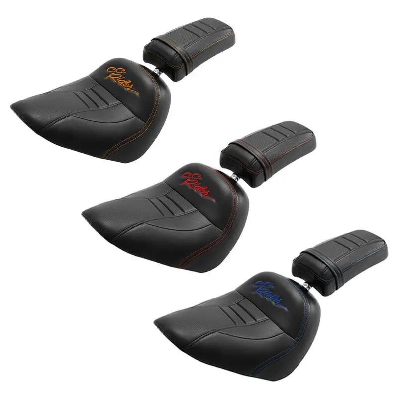 

Motorcycle Driver Passenger Seat Fit For Harley Street Bob Softail Standard FXST 18-20