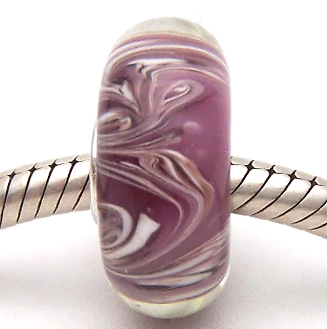 PJG1231 100% S925 Sterling Silver Beads Murano Glass beads Fit European Charms Bracelet charms diy jewelry Lampwork GlassBeads | Украшения