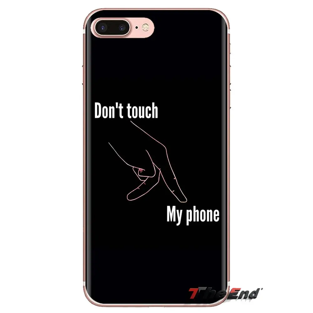 Блокировка экрана надписью Don't touch my Phone (не трогай мой для huawei Honor 7X V10 6C V9 6A