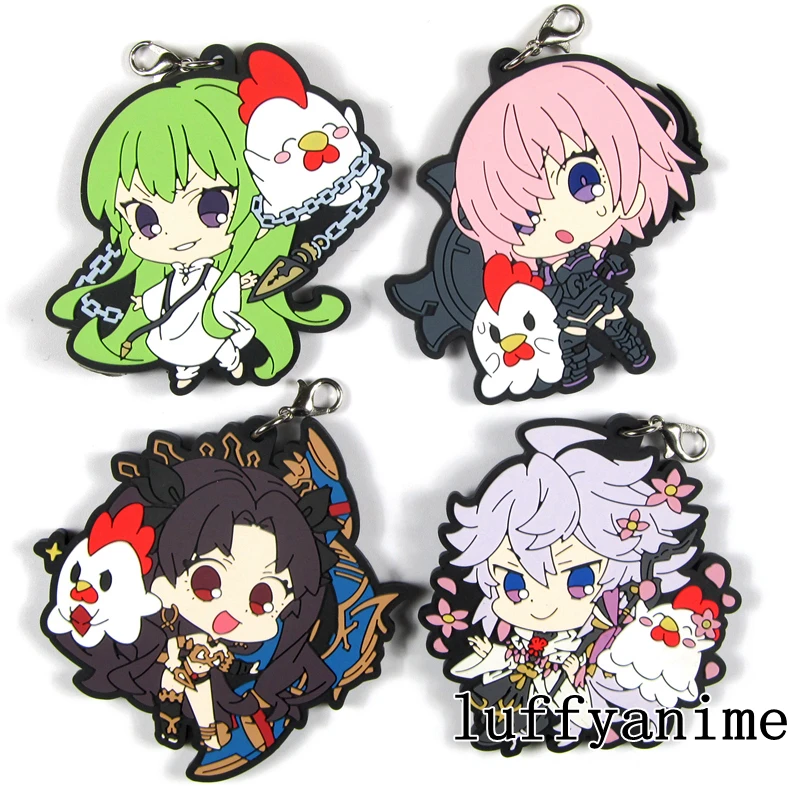 

Fate/Grand Order Absolute Demonic Front Babylonia FGO Rubber Mascot Pendant Merlin Enkidu Mash cute Anime phone Strap Keychain