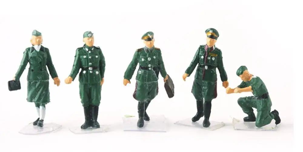Рисунок 1/72 немецкий костюм офицера солдатика группы 5 шт./компл.|pvc figure|model toytoy set |
