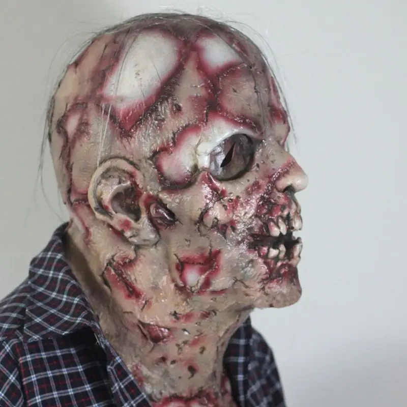 

Halloween Horror Mask Zombie Masks Cosplay Party Bloody Disgusting Rot Face