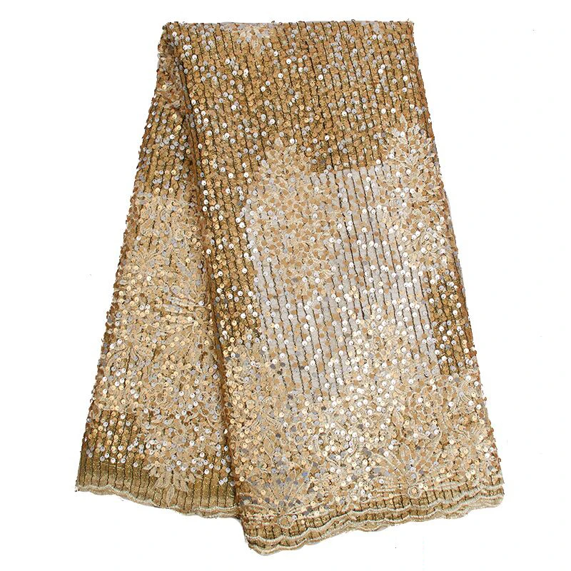 Африканское французское красное кружево с блестками Высокое качество