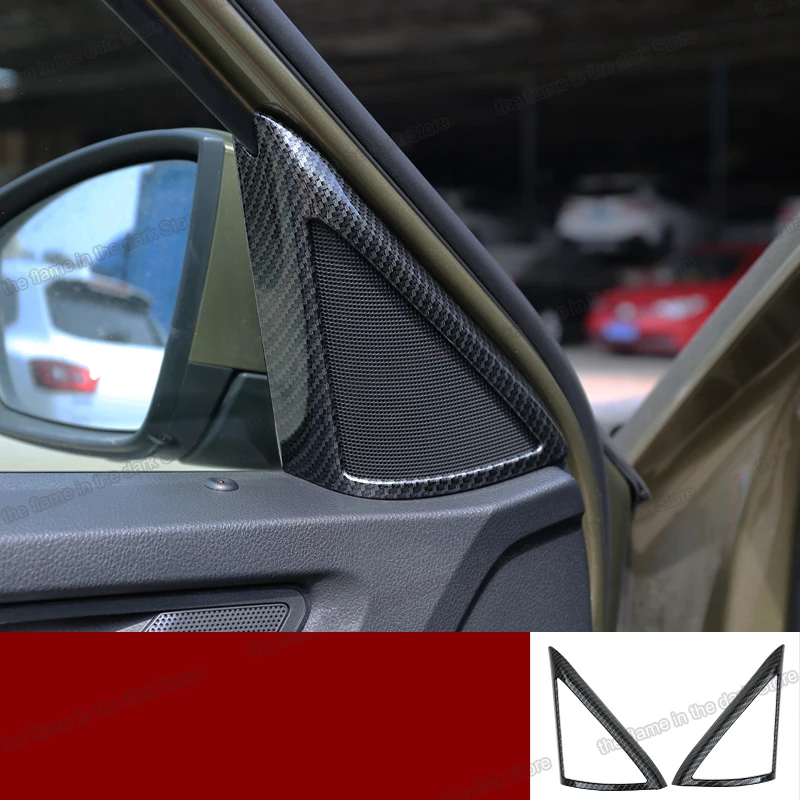 

Lsrtw2017 для Skoda Kodiaq автомобильное окно треугольная рамка отделка интерьерные аксессуары хромовое углеродное волокно 2016 2017 2018 2019 2020