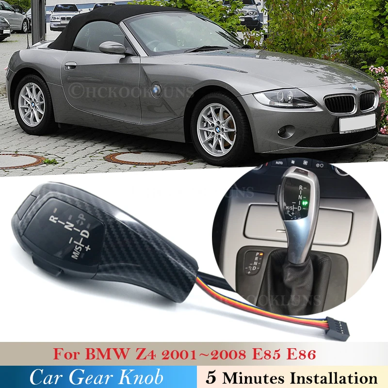 

Для BMW Z4 E85 E86 2001-2008 автомобильный светодиодный фонарь ручка переключения передач рычаг переключения передач автоматические аксессуары черн...