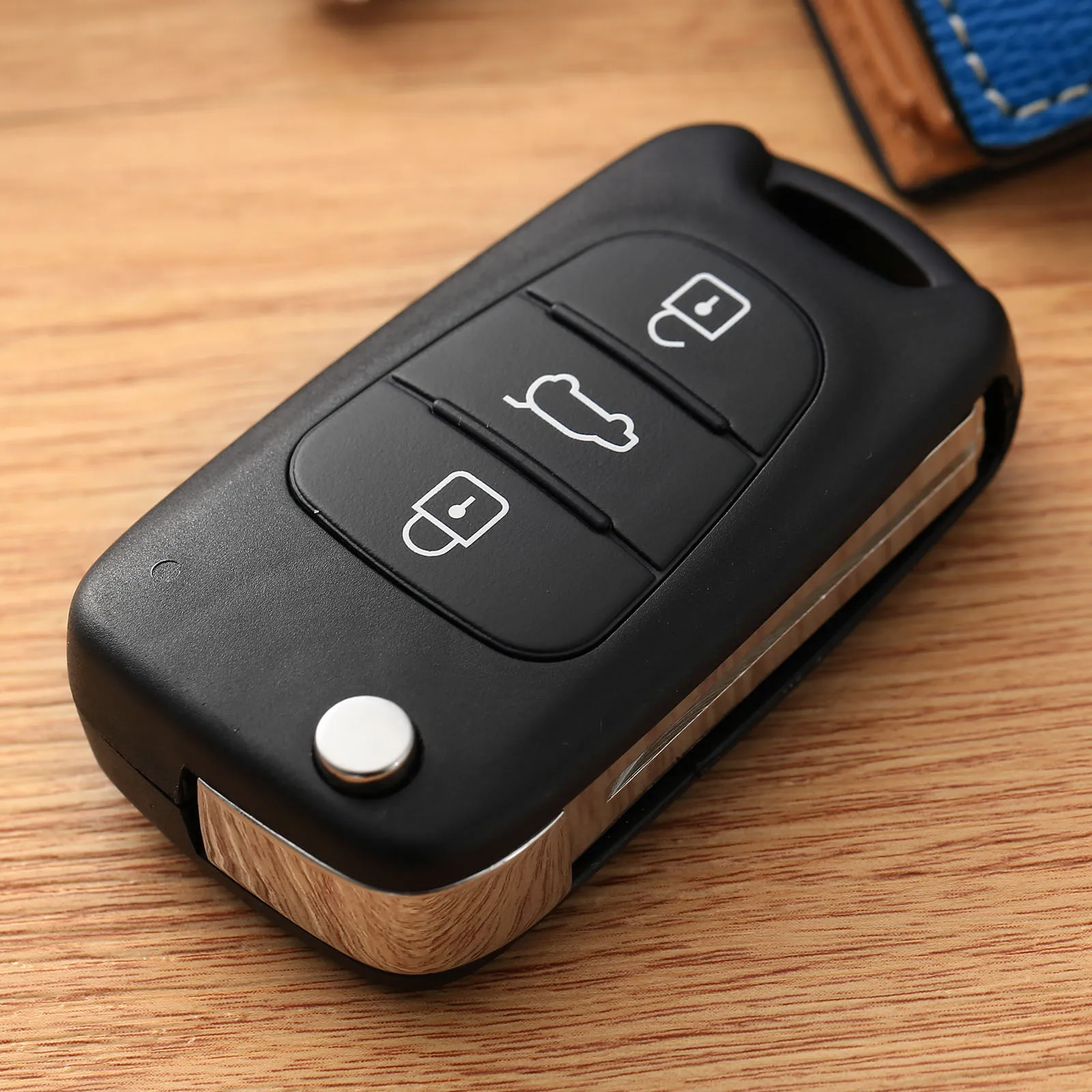 3 кнопки дистанционного ключа брелок корпус складной флип чехол необработанное