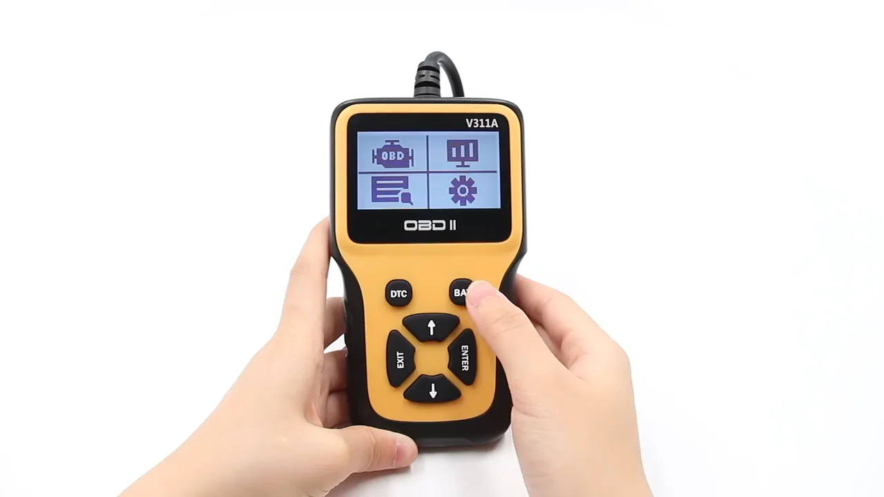 V311A OBD Автомобильный считыватель кодов диагностический инструмент с горячей клавишей DTC BAT