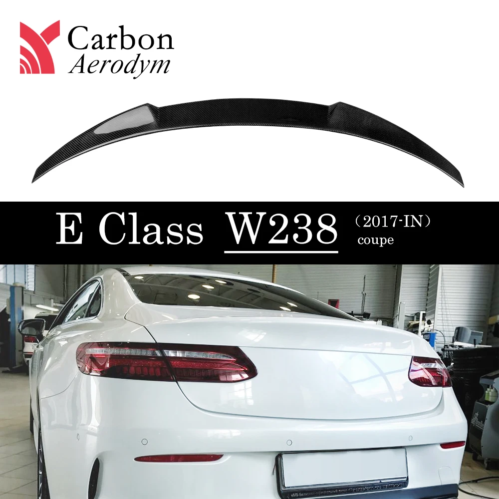 Углеродное волокно CS Стиль W238 спойлер для Mercedes Benz E Class C238 2 купе 2017 + Авто Спойлеры