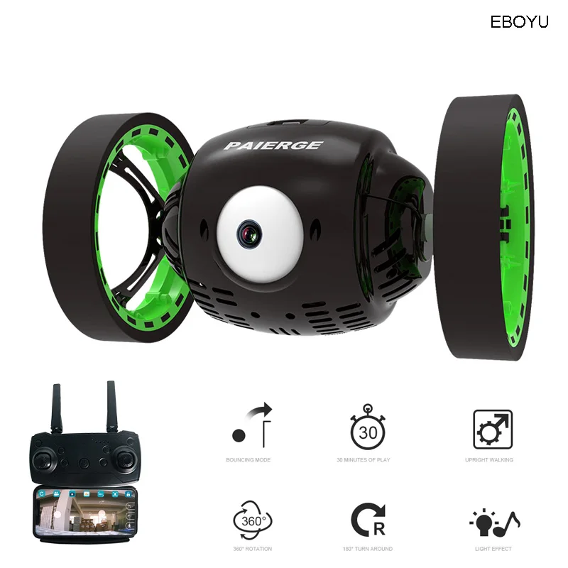 EBOYU PEG700 2 4G большой глаз Wi-Fi FPV 720P HD камера RC прыжки автомобиль прыгать Высокая трюк