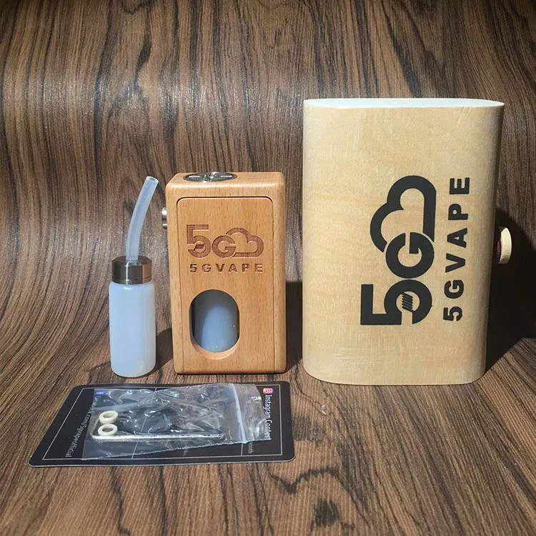 5gvape supercar bf squonk box механический мод ретро дерево один 18650 мини для нижнего питания