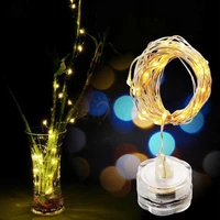 2m20led submersible starry string lights waterproof candle copper wire fairy light christmas wedding party underwater decor lamp