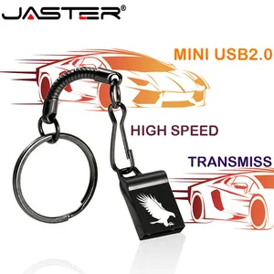 Мини-флеш-накопитель JASTER, USB 2,0, металлический, 4 ГБ, 8 ГБ, 16 ГБ, 32 ГБ, 64 ГБ, 128 ГБ