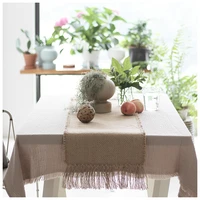 jute rug area rugs table runner tables cloth decoration carpet with tassels badroom floor mats nordic chic room decor